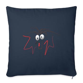 Augen - Sofakissenbezug 45 x 45 cm - Navy - Vorne