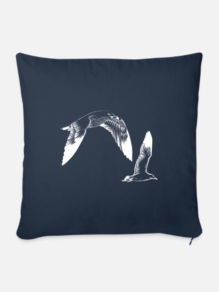 nautic seagulls - Sofakissenbezug 45 x 45 cm - Navy
