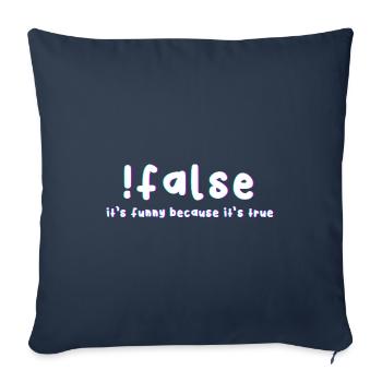 False It's funny because it's a real - Sofa pillowcase 17,3'' x 17,3'' (45 x 45 cm) - navy - Front