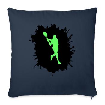 Tennis Blobs - Housse de coussin décorative 45 x 45 cm - bleu marine - Devant