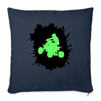 quad driver klecks - Sofakissenbezug 45 x 45 cm - Navy - Vorne