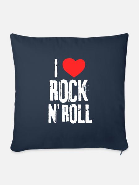 Rock And Roll - Sofakissenbezug 45 x 45 cm - Navy