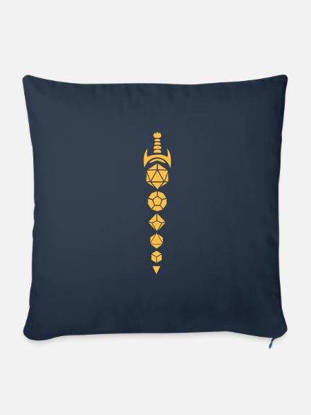 D20 - Sofakissenbezug 45 x 45 cm - Navy
