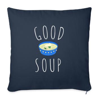 Canned Soup Liquid Food Cook Restaurant Food Lover - Sofa pillowcase 17,3'' x 17,3'' (45 x 45 cm) - navy - Front