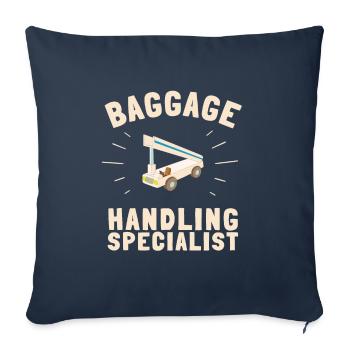 Baggage Handler Airfield Airport Worker - Sofa pillowcase 17,3'' x 17,3'' (45 x 45 cm) - navy - Front