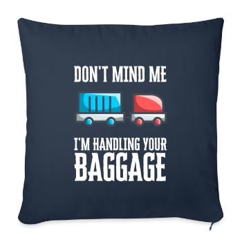 Baggage Handler Airfield Airport Worker - Sofa pillowcase 17,3'' x 17,3'' (45 x 45 cm) - navy - Front