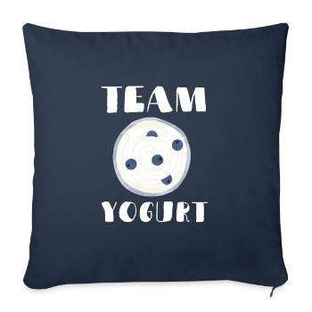 Probiotics Dairy Products, Frozen Yogurt - Sofa pillowcase 17,3'' x 17,3'' (45 x 45 cm) - navy - Front