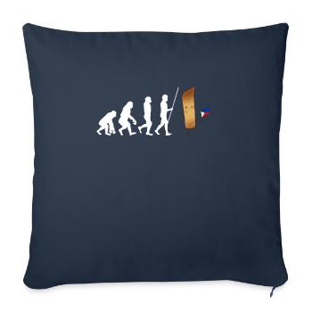 Filipino Pride Pinoy Spring Roll Lumpia Thats How - Housse de coussin décorative 45 x 45 cm - bleu marine - Devant