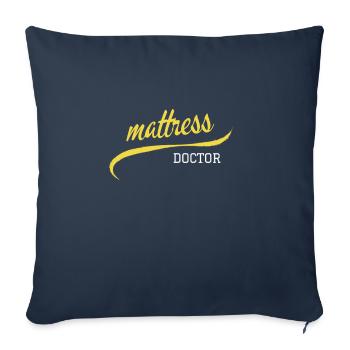 Meilleur vendeur de matelas de lit Docteur - Housse de coussin décorative 45 x 45 cm - bleu marine - Devant