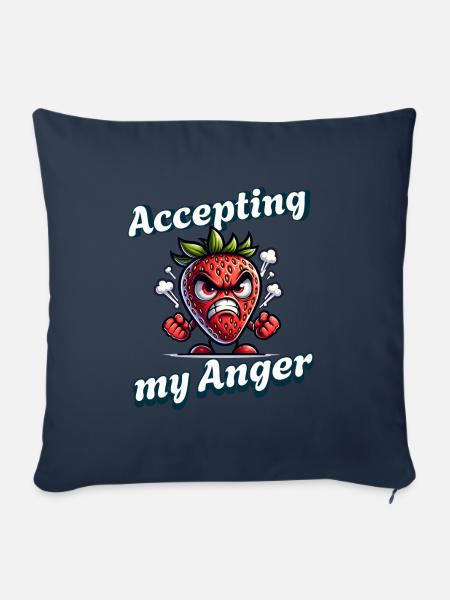 Periode Akzeptiere Meine Wut - Sofakissenbezug 45 x 45 cm - Navy