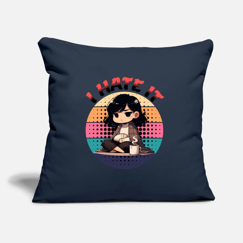 Menstruation Confess I Hate It Expression Sofa pillowcase 17,3'' x 17,3'' (45 x 45 cm)