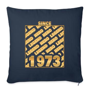 1973 - Sofa pillowcase 17,3'' x 17,3'' (45 x 45 cm) - navy - Front