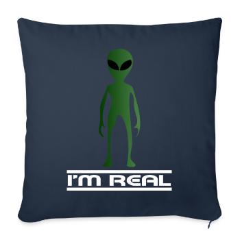Aliens universe space aliens - Sofa pillowcase 17,3'' x 17,3'' (45 x 45 cm) - navy - Front