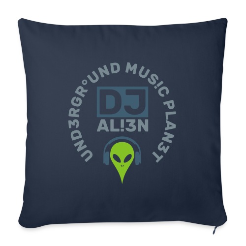 DJ Underground Music Planet Aliens - Sofa pillowcase 17,3'' x 17,3'' (45 x 45 cm)