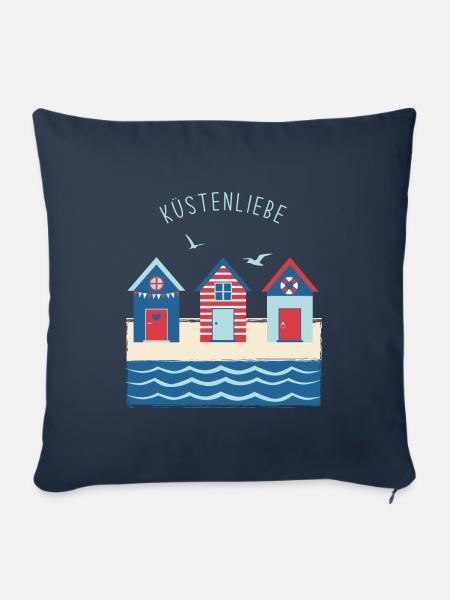 Strandhaus black - Sofakissenbezug 45 x 45 cm - Navy