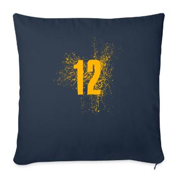 12 Twelve years - Sofa pillowcase 17,3'' x 17,3'' (45 x 45 cm) - navy - Front