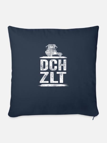 Dachzelt Camping Autozelt Abenteuer Dachzelten - Sofakissenbezug 45 x 45 cm - Navy