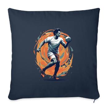 Handball Player Streetwear Iconic Style - Sofa pillowcase 17,3'' x 17,3'' (45 x 45 cm) - navy - Front