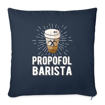 Propofol Barista - Laryngoscope Anesthesia Anesthesia - Sofa pillowcase 17,3'' x 17,3'' (45 x 45 cm) - navy - Front