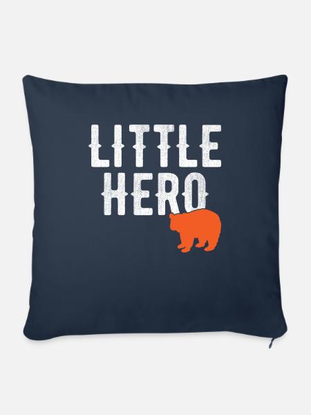 Kleiner Held - Niedlicher Tierpanda - Sofakissenbezug 45 x 45 cm - Navy