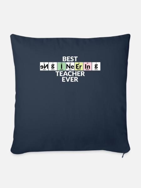 Bester Ingenieurlehrer Aller Zeiten - Sofakissenbezug 45 x 45 cm - Navy