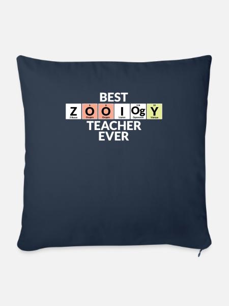 Bester Zoologielehrer Aller Zeiten - Sofakissenbezug 45 x 45 cm - Navy