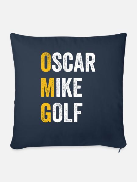 Computer-Chat-Oscar - Sofakissenbezug 45 x 45 cm - Navy