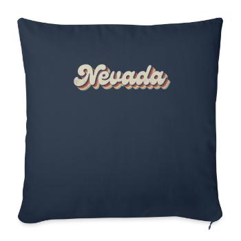 Vintage Hippie 70er USA Staat - Retro Nevada - Sofakissenbezug 45 x 45 cm - Navy - Vorne
