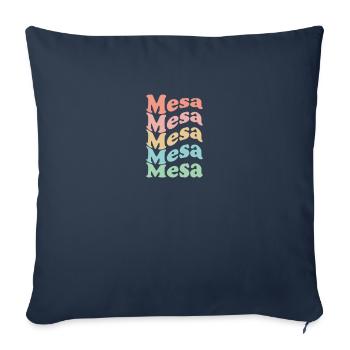 Vintage 70s Hippie USA City - Retro Mesa - Sofa pillowcase 17,3'' x 17,3'' (45 x 45 cm) - navy - Front