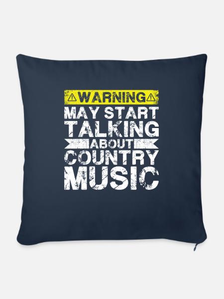 Apropos Country-Musik - Sofakissenbezug 45 x 45 cm - Navy