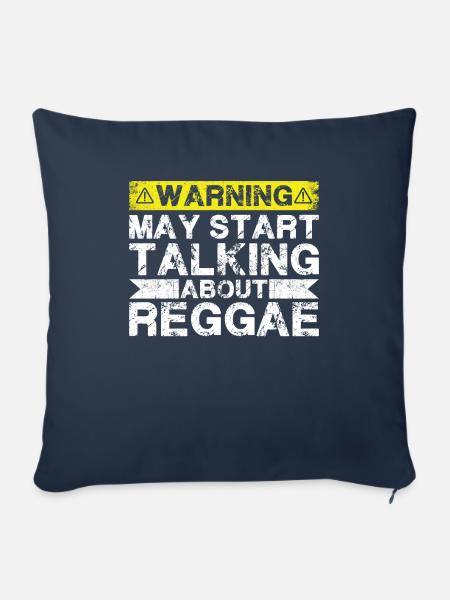 Apropos Reggae-Musik - Sofakissenbezug 45 x 45 cm - Navy