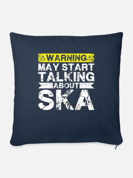 Apropos Ska-Musik - Sofakissenbezug 45 x 45 cm - Navy