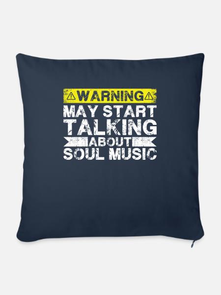 Apropos Soulmusik - Sofakissenbezug 45 x 45 cm - Navy
