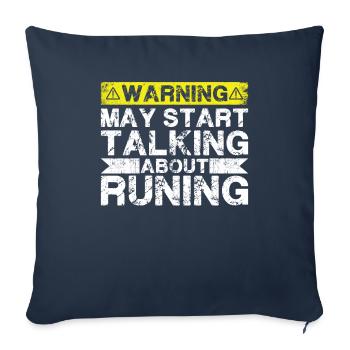Fangen Sie An, Über Rum Zu Sprechen, Das Läuft - Sofakissenbezug 45 x 45 cm - Navy - Vorne