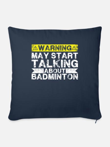 Apropos Badminton - Sofakissenbezug 45 x 45 cm - Navy