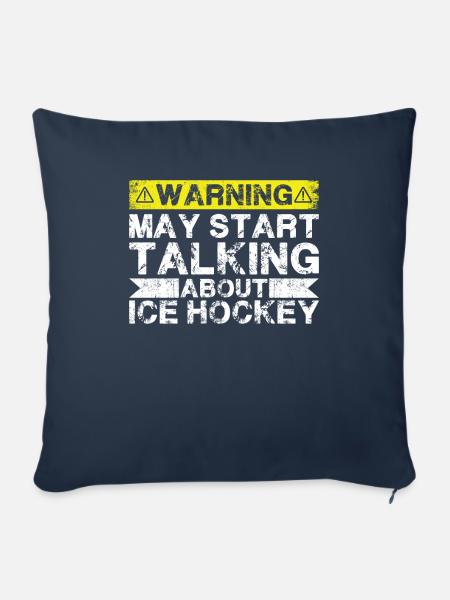 Apropos Eishockey - Sofakissenbezug 45 x 45 cm - Navy