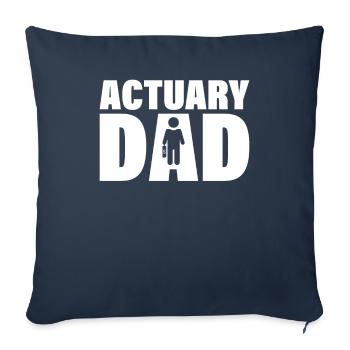Job - Actuary Dad - Sofa pillowcase 17,3'' x 17,3'' (45 x 45 cm) - navy - Front