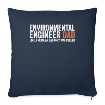 Papa - Environmental Engineer - Sofa pillowcase 17,3'' x 17,3'' (45 x 45 cm) - navy - Front