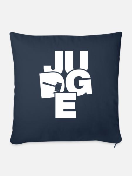 Berufsarbeitsarbeit - Richter - Sofakissenbezug 45 x 45 cm - Navy
