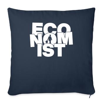 Economy Profession Job Work - Economist - Sofa pillowcase 17,3'' x 17,3'' (45 x 45 cm) - navy - Front