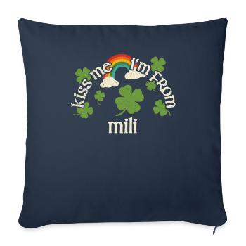 Kiss Me - St. Patrick's Day Mili - Sofa pillowcase 17,3'' x 17,3'' (45 x 45 cm) - navy - Front