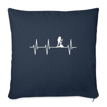 hike - Sofa pillowcase 17,3'' x 17,3'' (45 x 45 cm) - navy - Front
