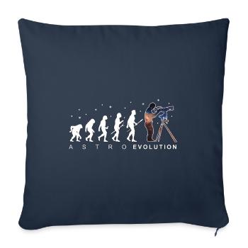 Astronomie Evolution Astrophotographie Cadeau - Housse de coussin décorative 45 x 45 cm - bleu marine - Devant