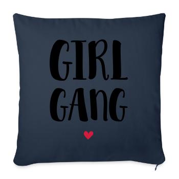 Girl Gang / Girl Squad - Sofakissenbezug 45 x 45 cm - Navy - Vorne