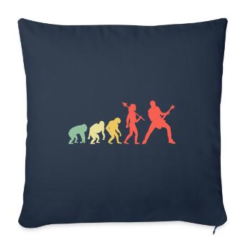 Evolution Bassist Bass Player Musician - Sofa pillowcase 17,3'' x 17,3'' (45 x 45 cm) - navy - Front