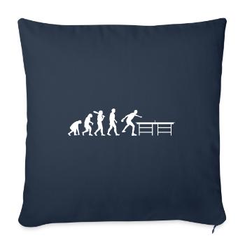 Ping-pong Evolution Ping-pong ping-pong - Housse de coussin décorative 45 x 45 cm - bleu marine - Devant