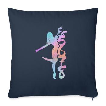 Dancing Dance Teacher & 5 6 7 8 Standard Dance Gift - Sofa pillowcase 17,3'' x 17,3'' (45 x 45 cm) - navy - Front