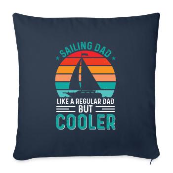 Captain Boat Woman Holiday Sailboat Wife Father - Sofa pillowcase 17,3'' x 17,3'' (45 x 45 cm) - navy - Front