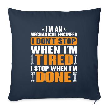 Mechanical Engineer Mechanical Engineer Profession - Sofa pillowcase 17,3'' x 17,3'' (45 x 45 cm) - navy - Front