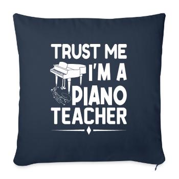 Pianist Piano Player Piano Piano Teacher - Sofa pillowcase 17,3'' x 17,3'' (45 x 45 cm) - navy - Front